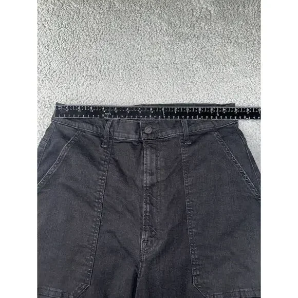 Mother Jeans Women 33‎ The Wrapper Patch Springy Ankle Not Guilty Wash